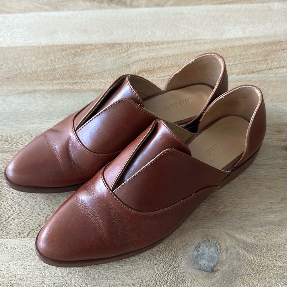 Nisolo Emma D’Orsay Brown Leather Size 8.5
